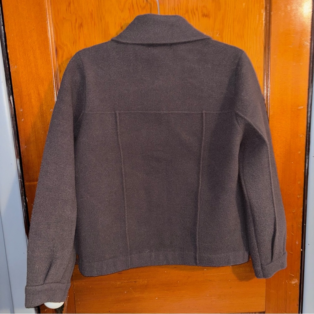 NWT | Women’s Magaschoni Textured Shirt Jacket Truffle - Picture 3 of 5